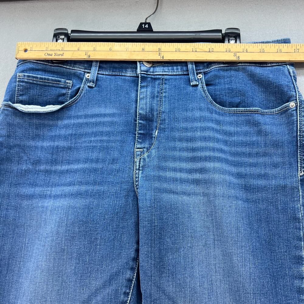 Levi's Jeans Women's 16 Blue Classic Mid Rise Skinny Preppy Normcore Mom Jeans - Picture 10 of 14